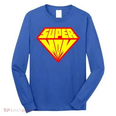 Supermom Super Mom Crest Long Sleeve Shirt