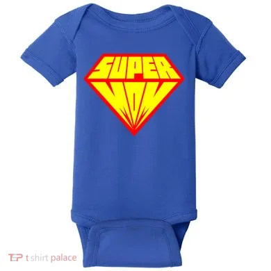 Supermom Super Mom Crest Baby Bodysuit