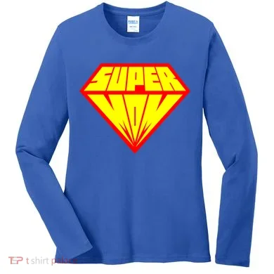 Supermom Super Mom Crest Women's Long Sleeve Shirt