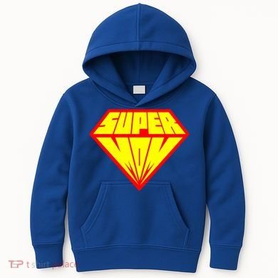 Supermom Super Mom Crest Kids Hoodie