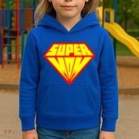 Supermom Super Mom Crest Kids Hoodie thumb 3