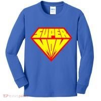 Supermom Super Mom Crest Kids Long Sleeve Shirt thumb 0