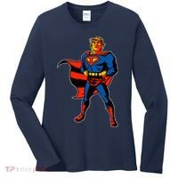 Supertrump Super Donald Trump President 2020 Women's Long Sleeve Shirt thumb 0