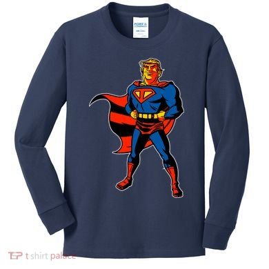 Supertrump Super Donald Trump President 2020 Kids Long Sleeve Shirt