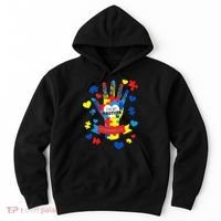 Support Autism Awareness Day For My Brother Hoodie thumb 0