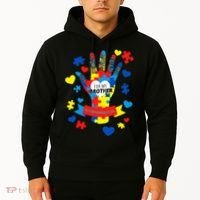 Support Autism Awareness Day For My Brother Hoodie thumb 2