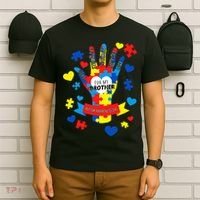 Support Autism Awareness Day For My Brother T-Shirt thumb 6