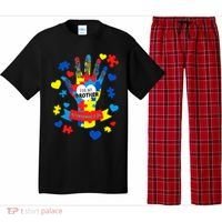 Support Autism Awareness Day For My Brother Pajama Set thumb 0