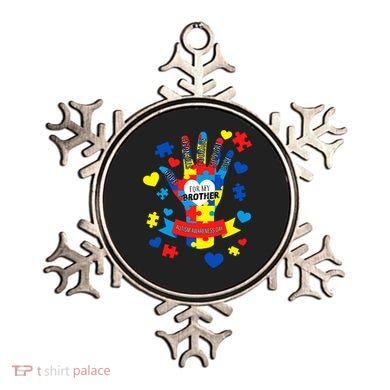 Support Autism Awareness Day For My Brother Ornament