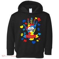 Support Autism Awareness Day For My Brother Toddler Hoodie thumb 0