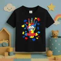 Support Autism Awareness Day For My Brother Toddler T-Shirt thumb 3