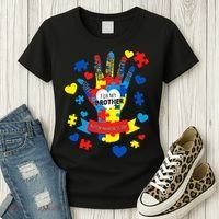 Support Autism Awareness Day For My Brother Women's T-Shirt thumb 3