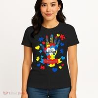 Support Autism Awareness Day For My Brother Women's T-Shirt thumb 4