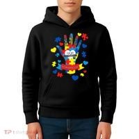 Support Autism Awareness Day For My Brother Kids Hoodie thumb 4