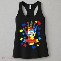 Support Autism Awareness Day For My Sister Women's Tank Top thumb 3