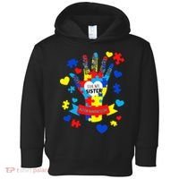 Support Autism Awareness Day For My Sister Toddler Hoodie thumb 0