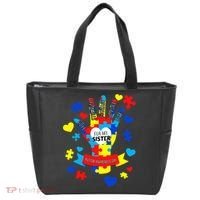 Support Autism Awareness Day For My Sister Tote Bag thumb 0