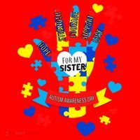 Support Autism Awareness Day For My Sister Santa Hat thumb 1