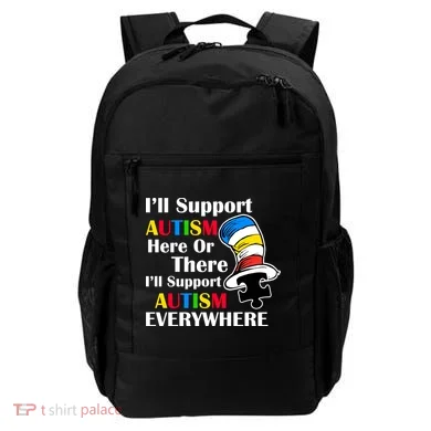 Support Autism Here Or There And Everywhere Backpack