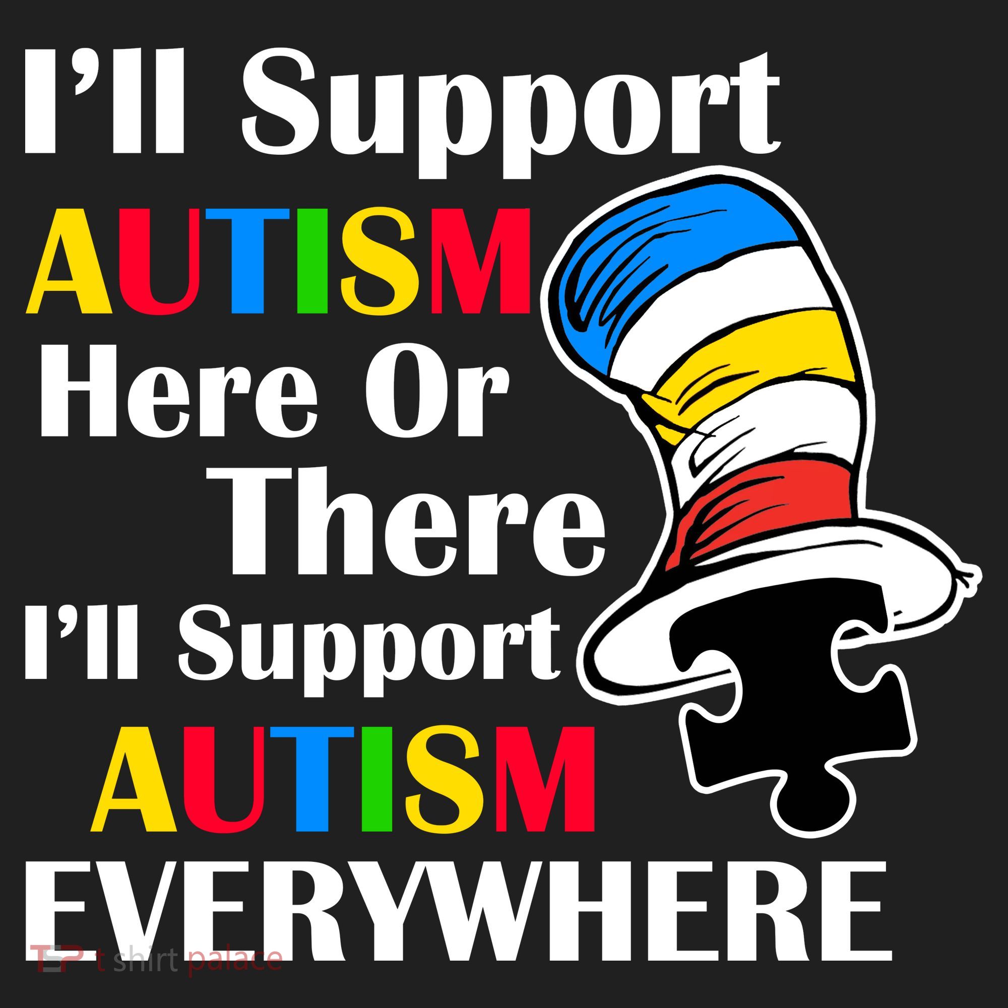 Support Autism Here Or There And Everywhere Tumbler