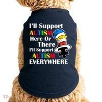 Support Autism Here Or There And Everywhere Doggie Tank thumb 0