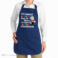 Support Autism Here Or There And Everywhere Apron thumb 2