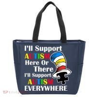 Support Autism Here Or There And Everywhere Tote Bag thumb 0