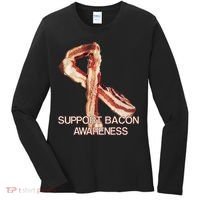 Support Bacon Awareness Women's Long Sleeve Shirt thumb 0