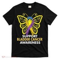 Support Bladder Cancer Awareness Butterfly T-Shirt thumb 0