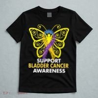 Support Bladder Cancer Awareness Butterfly T-Shirt thumb 5