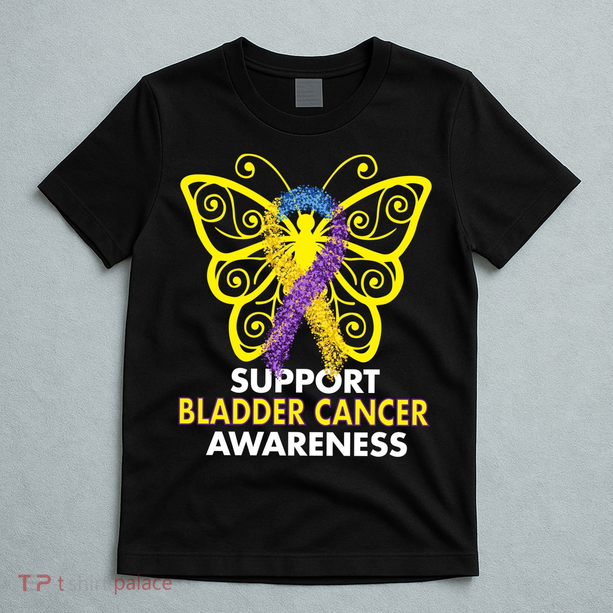 Support Bladder Cancer Awareness Butterfly T-Shirt
