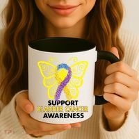Support Bladder Cancer Awareness Butterfly Coffee Mug thumb 3