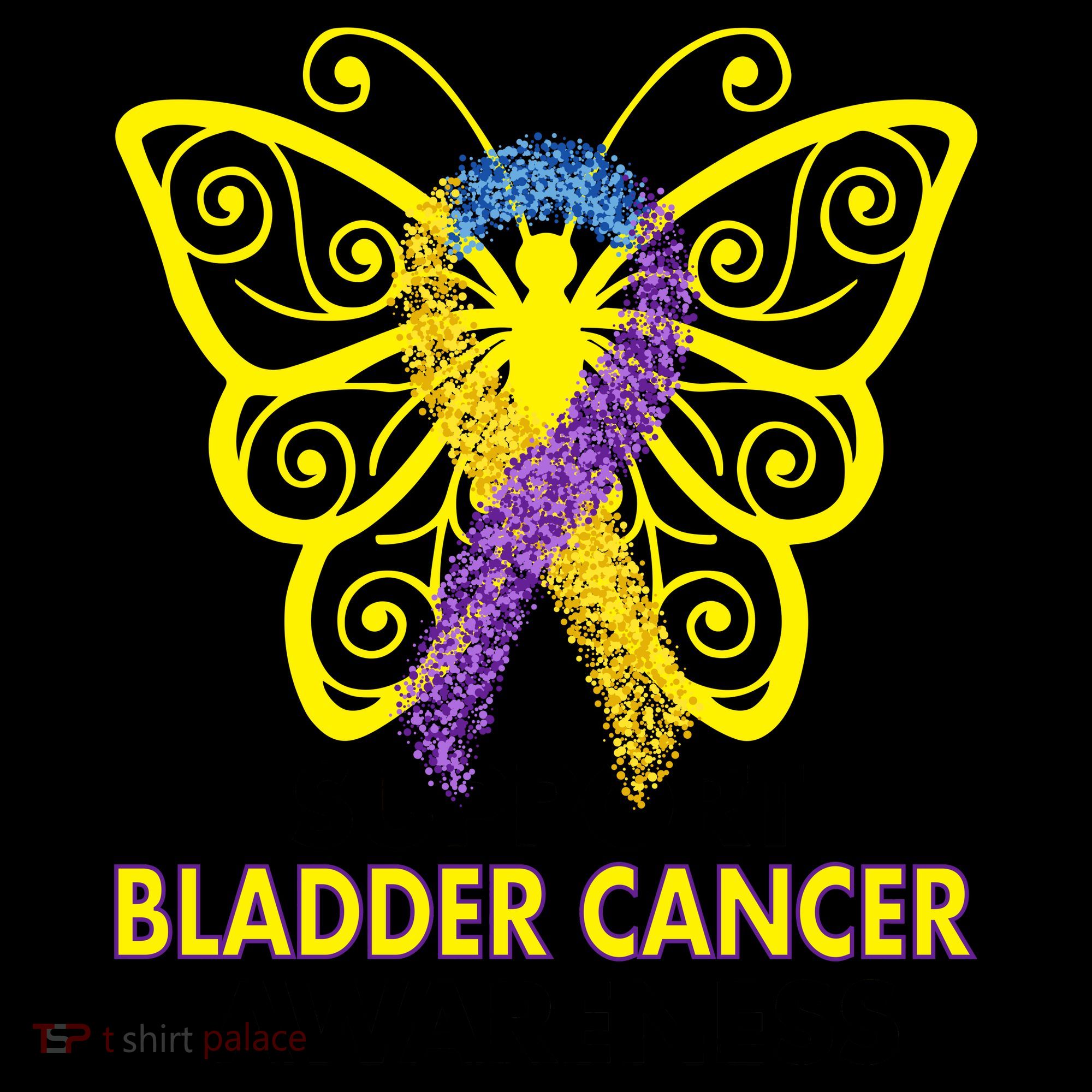 Support Bladder Cancer Awareness Butterfly Coffee Mug