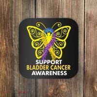 Support Bladder Cancer Awareness Butterfly Coaster thumb 0