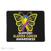 Support Bladder Cancer Awareness Butterfly Mousepad thumb 0