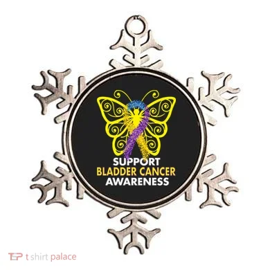 Support Bladder Cancer Awareness Butterfly Ornament