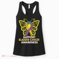 Support Bladder Cancer Awareness Butterfly Women's Tank Top thumb 0