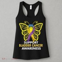 Support Bladder Cancer Awareness Butterfly Women's Tank Top thumb 3