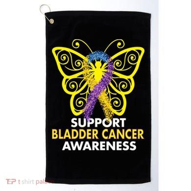 Support Bladder Cancer Awareness Butterfly Golf Towel