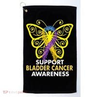 Support Bladder Cancer Awareness Butterfly Golf Towel thumb 0