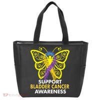 Support Bladder Cancer Awareness Butterfly Tote Bag thumb 0