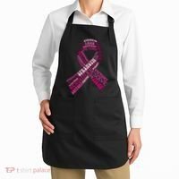 Support Breast Cancer Ribbon Strong Apron thumb 2