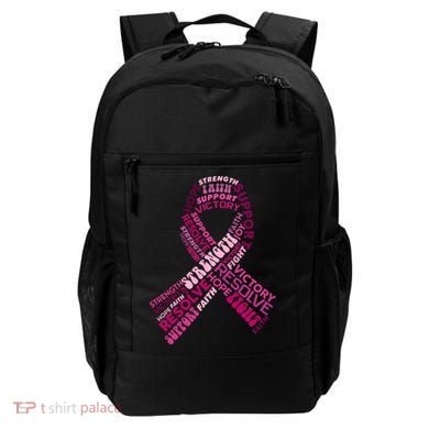 Support Breast Cancer Ribbon Strong Backpack