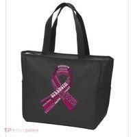 Support Breast Cancer Ribbon Strong Tote Bag thumb 3