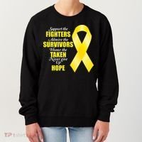 Support Childhood Cancer Awareness Quote Women's Sweatshirt thumb 0