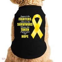 Support Childhood Cancer Awareness Quote Doggie Tank thumb 0
