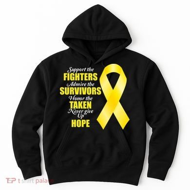 Support Childhood Cancer Awareness Quote Hoodie