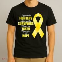 Support Childhood Cancer Awareness Quote T-Shirt thumb 3