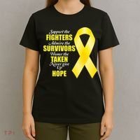 Support Childhood Cancer Awareness Quote T-Shirt thumb 4