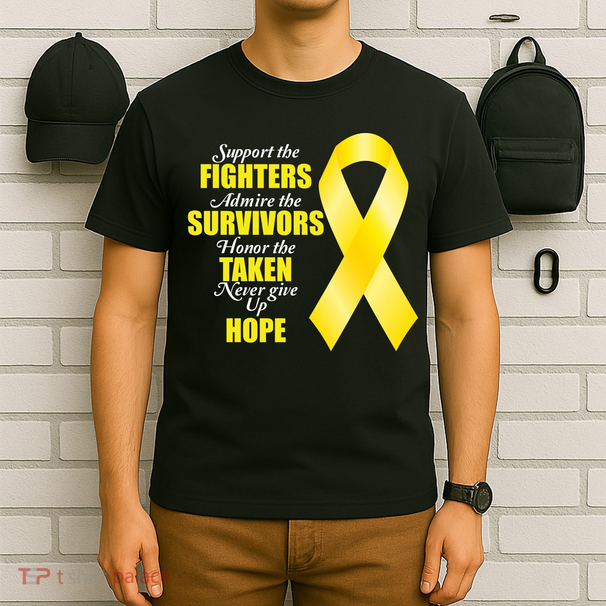 Support Childhood Cancer Awareness Quote T-Shirt